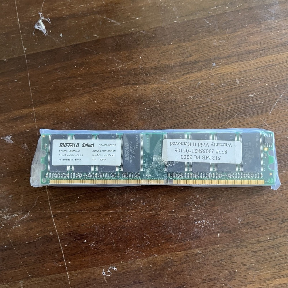 Buffalo Select 512MB, DDR ,184 PIN , PC-3200 (‎ Model: DD4002-S512/B )